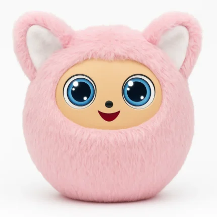 Interactive Soft Plush Buddy with Animated Facial Features â€“ Tactile Play Companion for Young Children