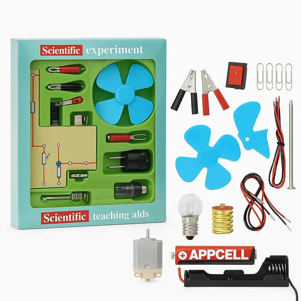 49187a5d05154de6842faa4a1e70f231-v1-1.webp STEM Electric Circuit Discovery Kit – Motor-Powered Science Projects for Young Learners - Image 1